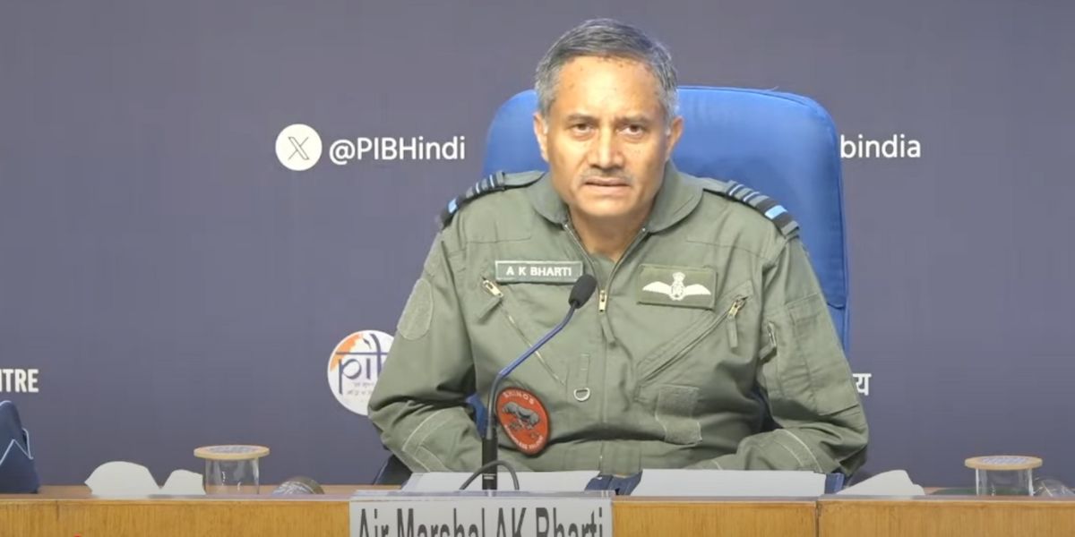 Air Marshal AK Bharti.