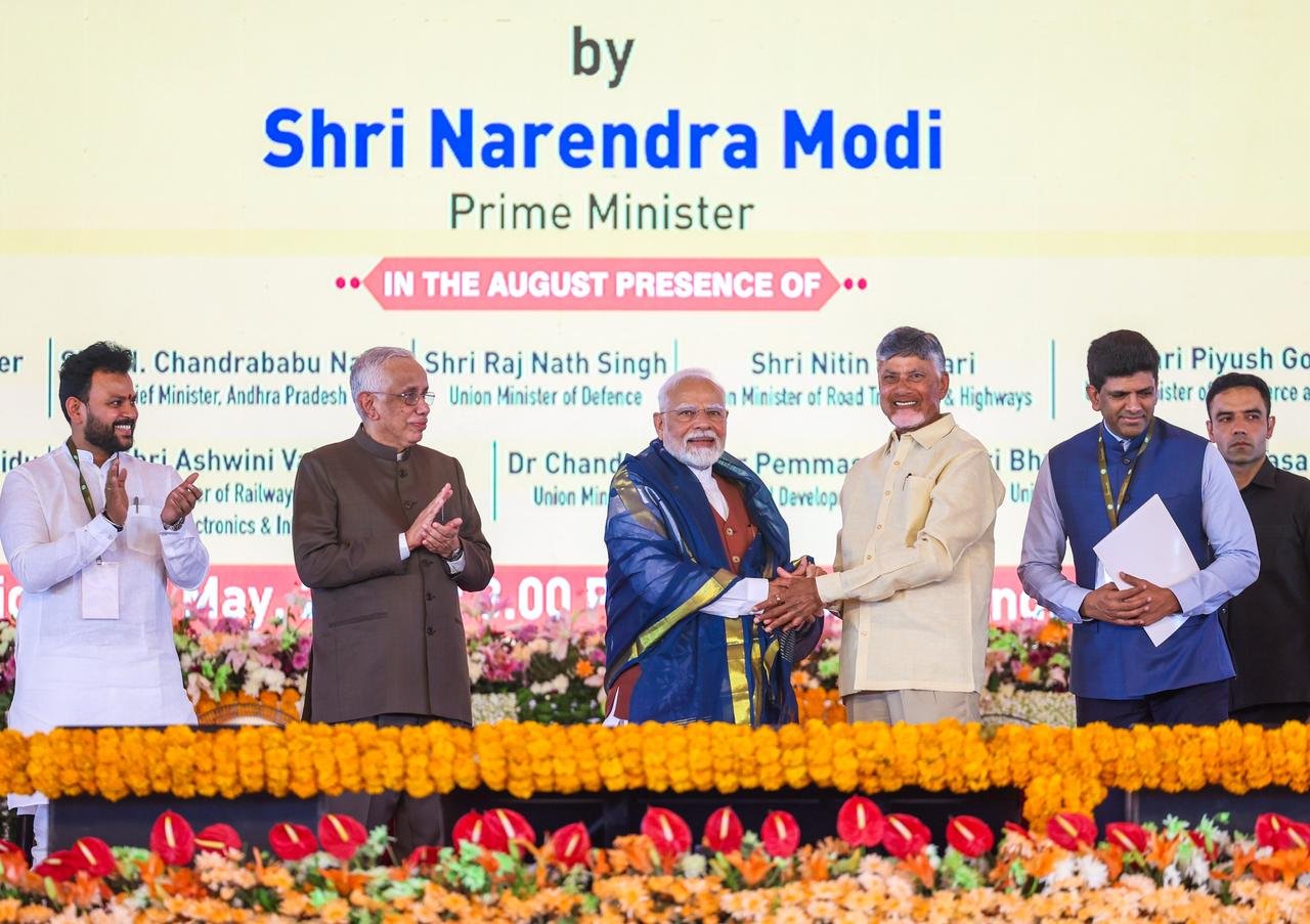 Narendra Modi unveils ₹58,000-crore push to revive Amaravati as Andhra’s capital (@narendramodi on X)