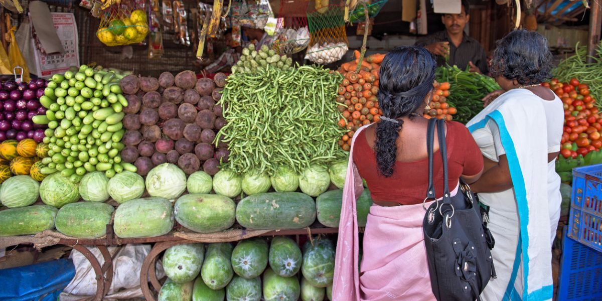 A vegetable stall in Kerala. (iStock)