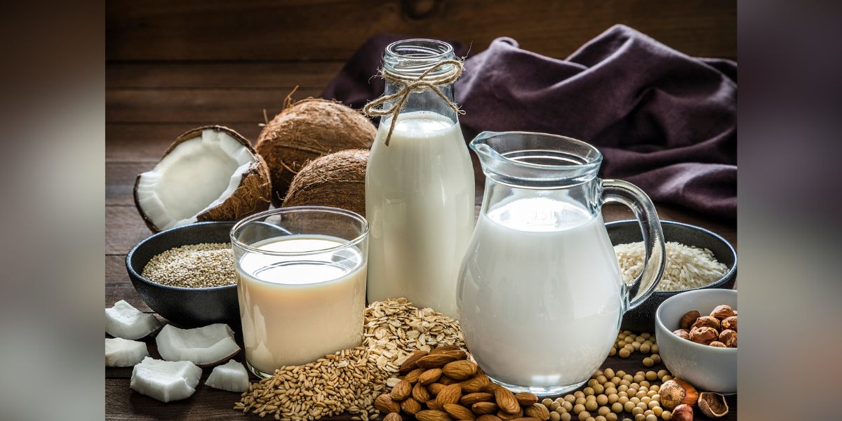 Different types of plant-based milk. (iStock)