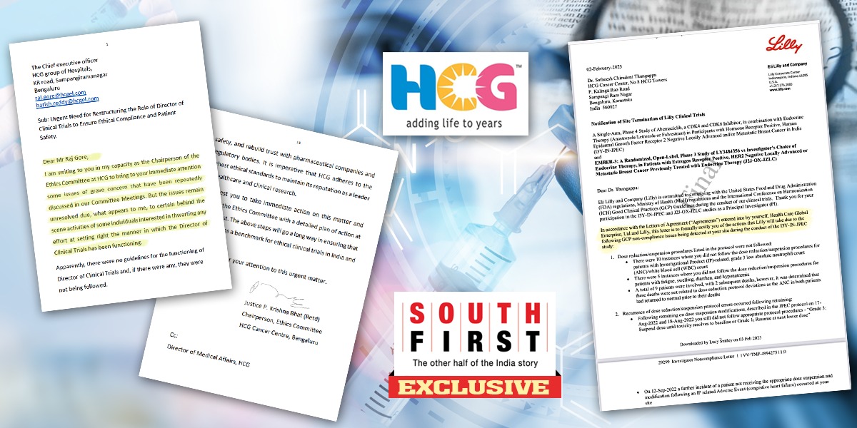 Clinical trials held at Healthcare Global Enterprises Limited are under a cloud of doubt, after Justice P Krishna Bhat (Retd), the Chairperson of its Ethics Committee, raised several concerns.