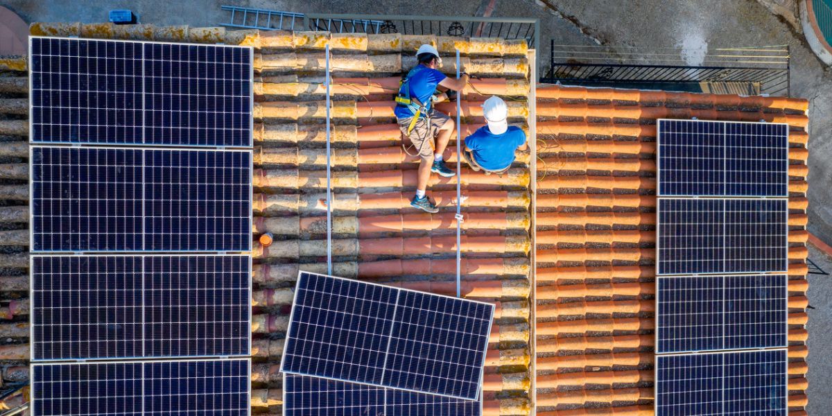 Rooftop solar panels