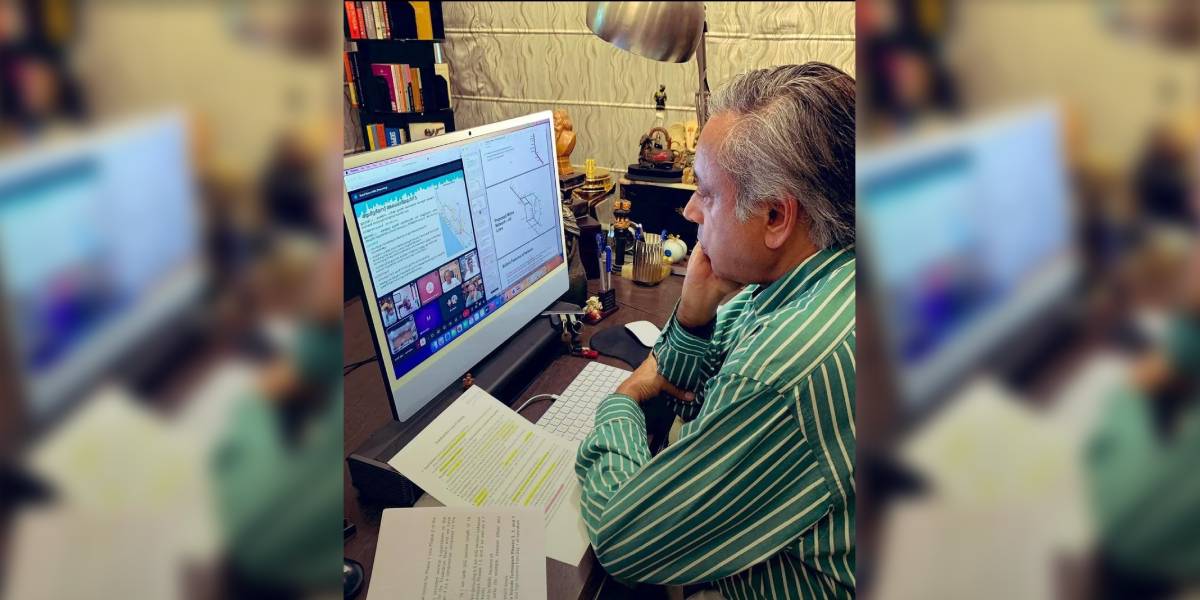 Thiruvananthapuram MP Shashi Tharoor said the online meeting was a productive one.