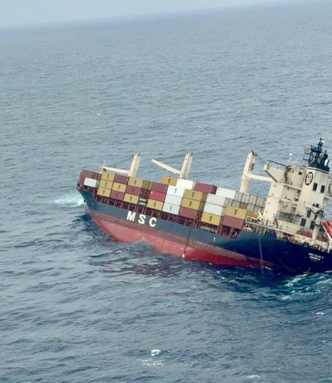 MSC ELSA 3 before sinking.