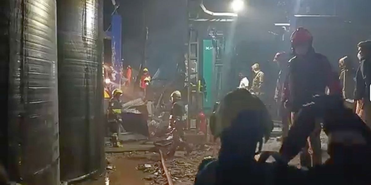 An image from the blast site in Pashamylaram.