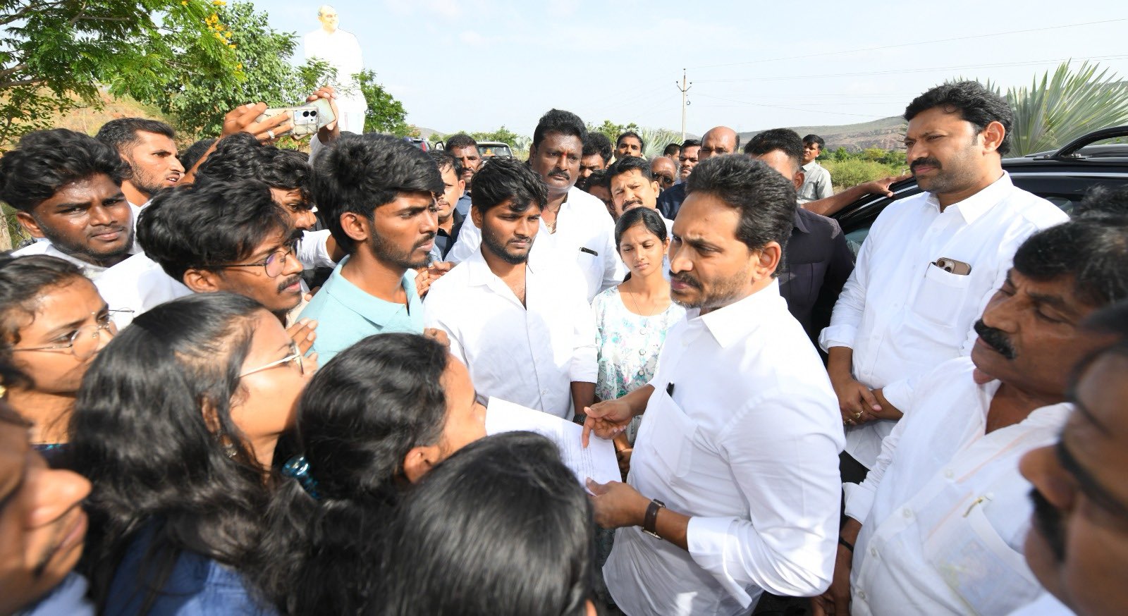 YS Jagan Mohan Reddy said only ySRCP is with the people now, whereas other parties have aligned with Chandrababu Naidu. (YSJagan/X)