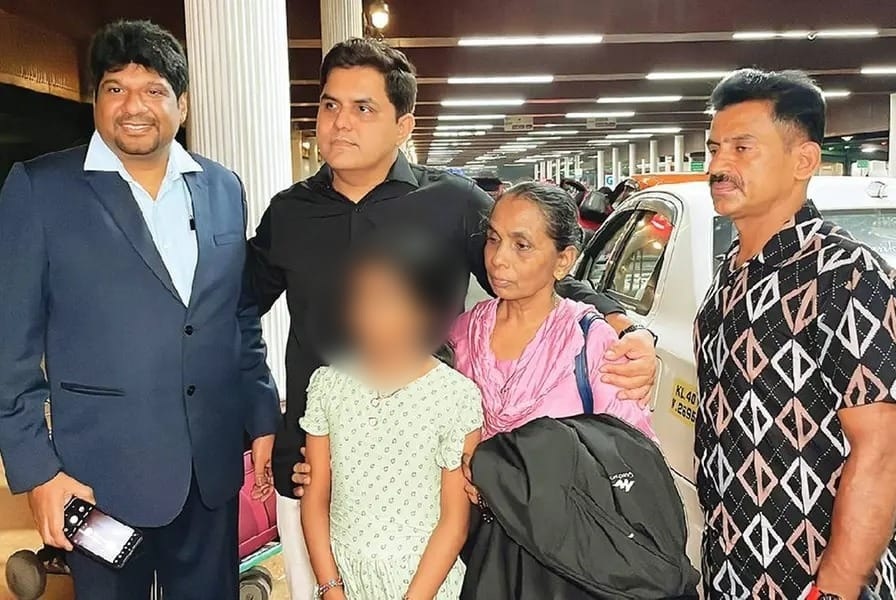 Adv. Subhash Chandran with Nimisha Priya’s family and Yemen-based negotiator Samuel Jerome.
