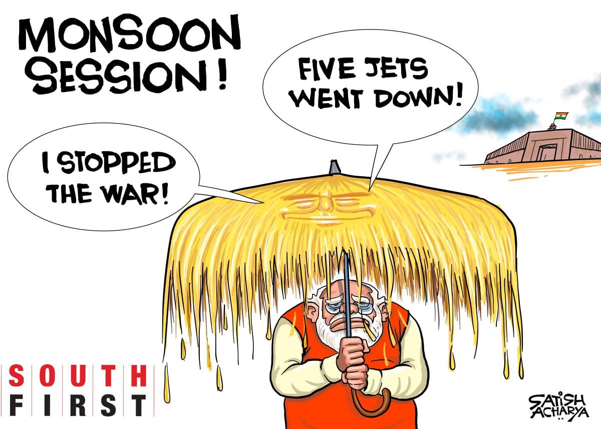 PM Modi ducks opposition's questions in Parliament session.