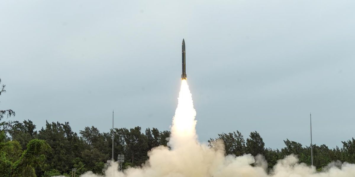 Pralay missile.