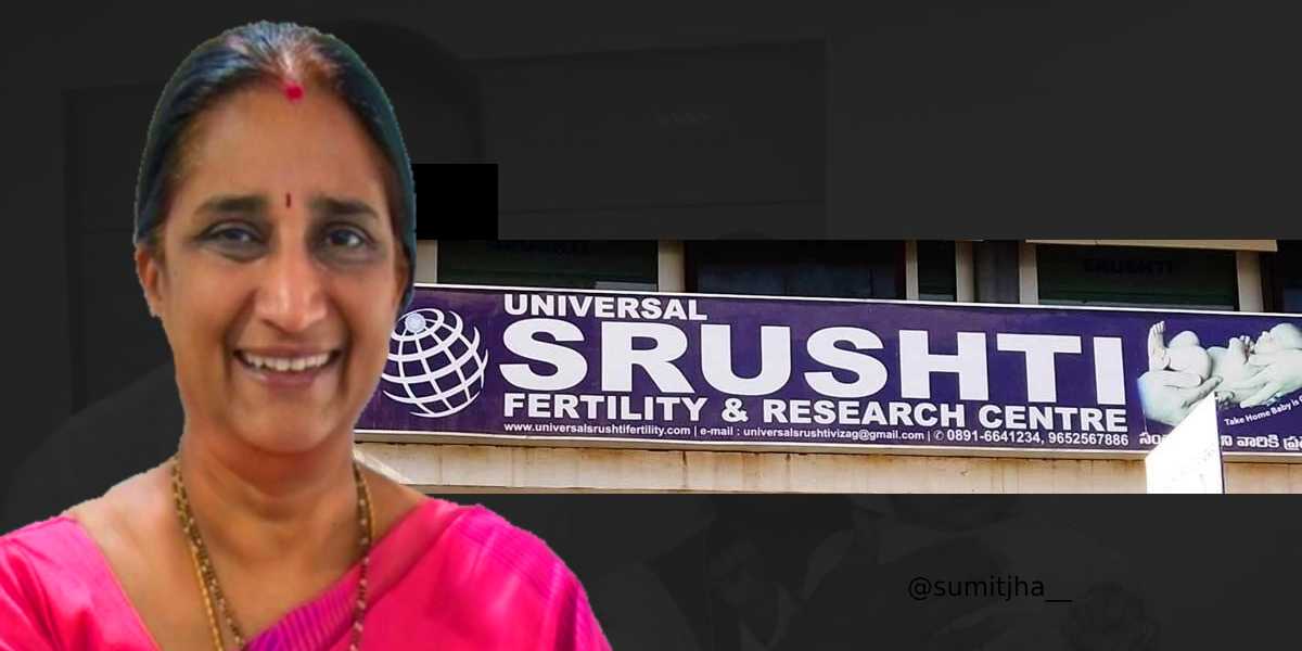 Dr Athaluri Namratha ran Universal Srushti Fertility Centre without a registration since 2016.