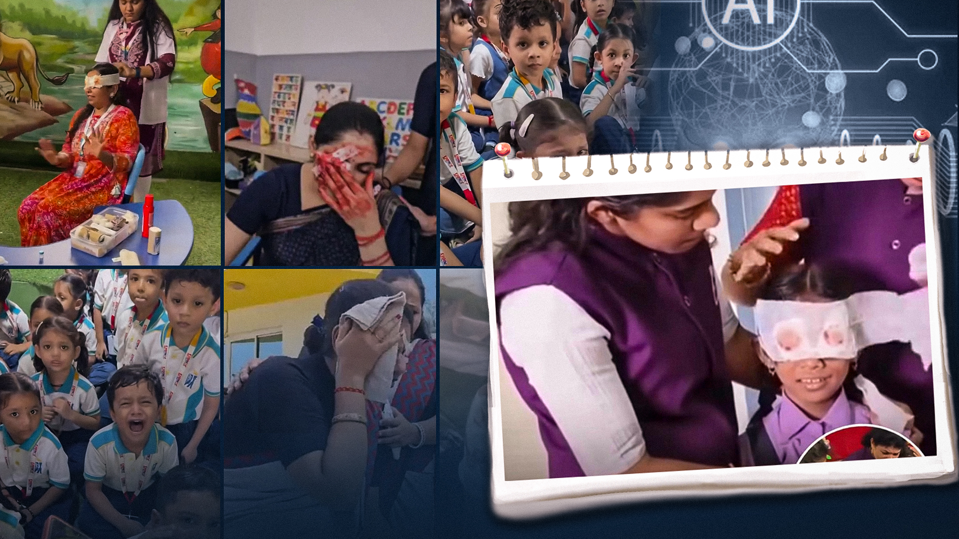 Videos of teachers and parents showing children the bad effects of increased screen time are going viral