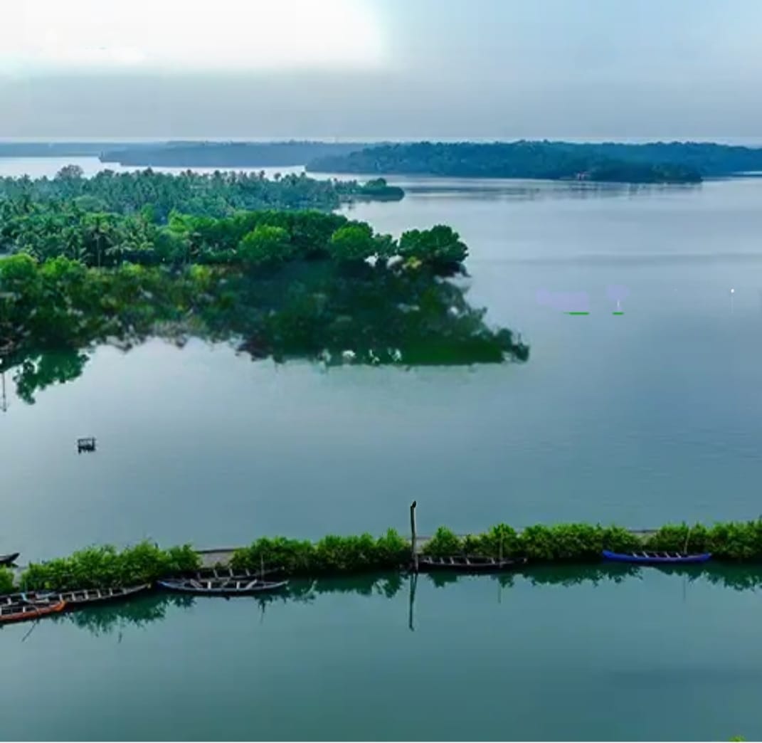 Ashtamudi Lake, Kollam.