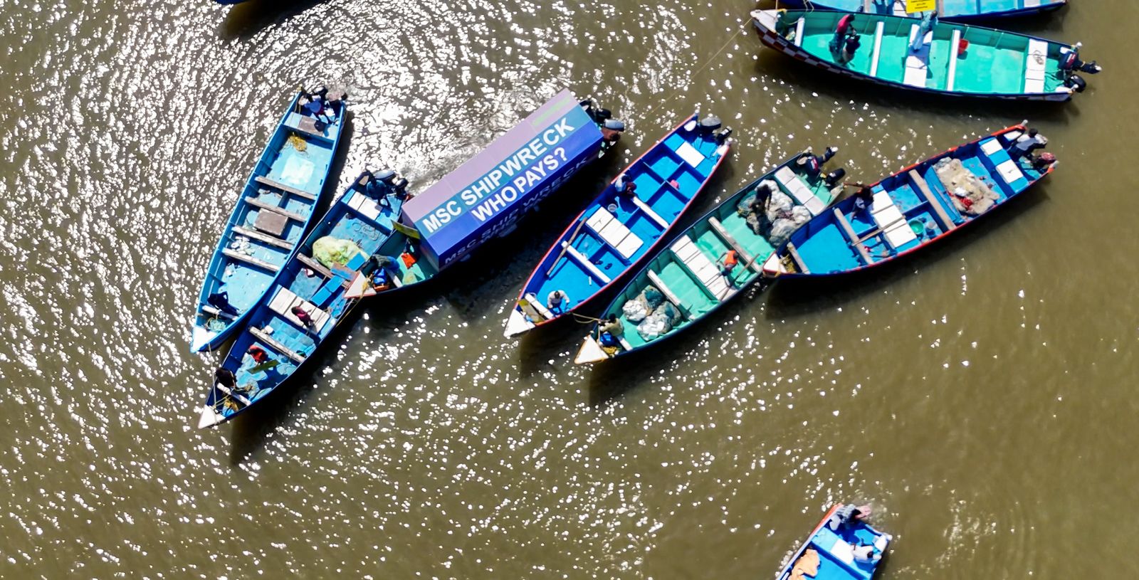 The protest carried out by fisherfolk against MSC on 27 July at Muthalapozhi, Thiruvananthapuram.