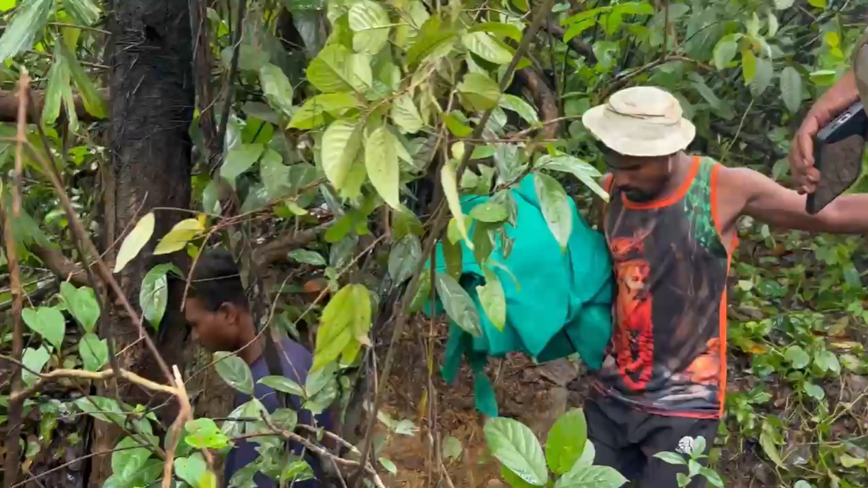 The human skeletal remains were found at the sixth site identified by the whistleblower.