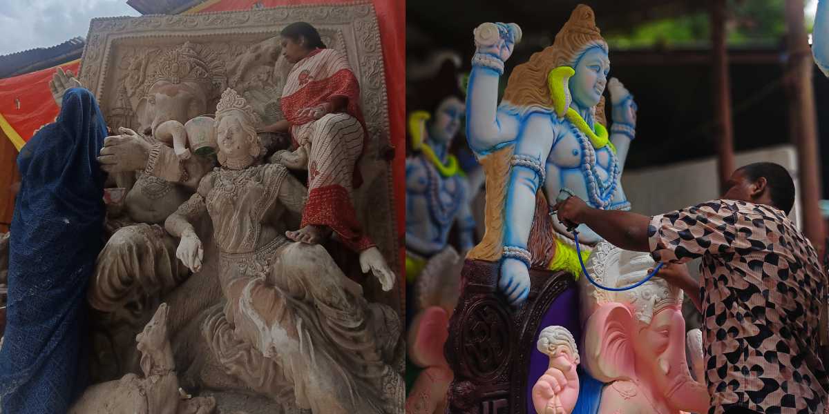 Sights and smell of devotion: In this Hyderabad neighbourhood, it’s plaster, clay, and colour