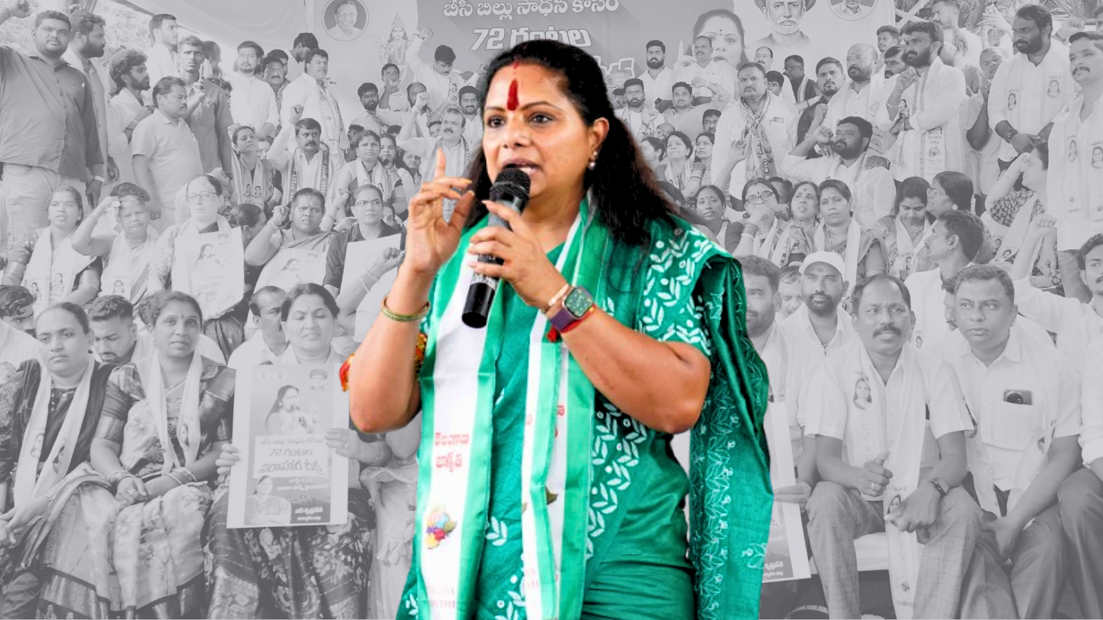 BRS MLC Kavitha undertakes 72-hour hunger strike for BC Reservations