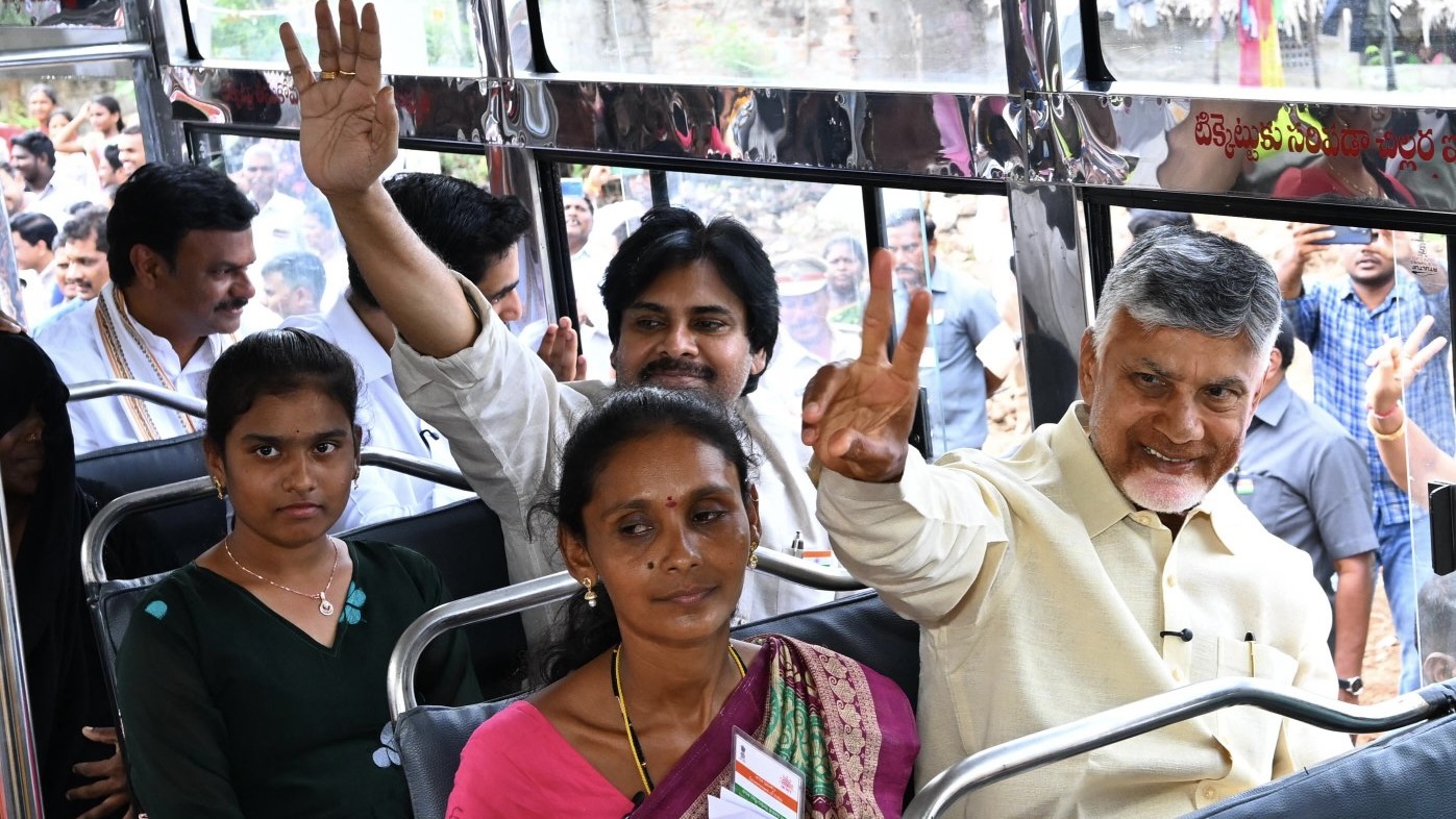 Women in Andhra avail free rides on state-run buses as TDP fulfils another ‘Super Six’ promise