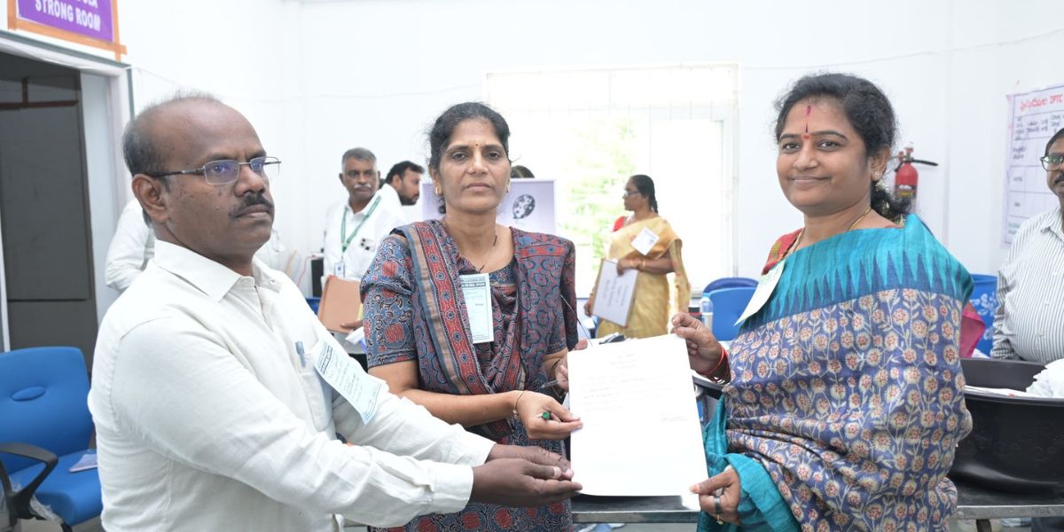 TDP's M Latha Reddy secured a decisive win.
