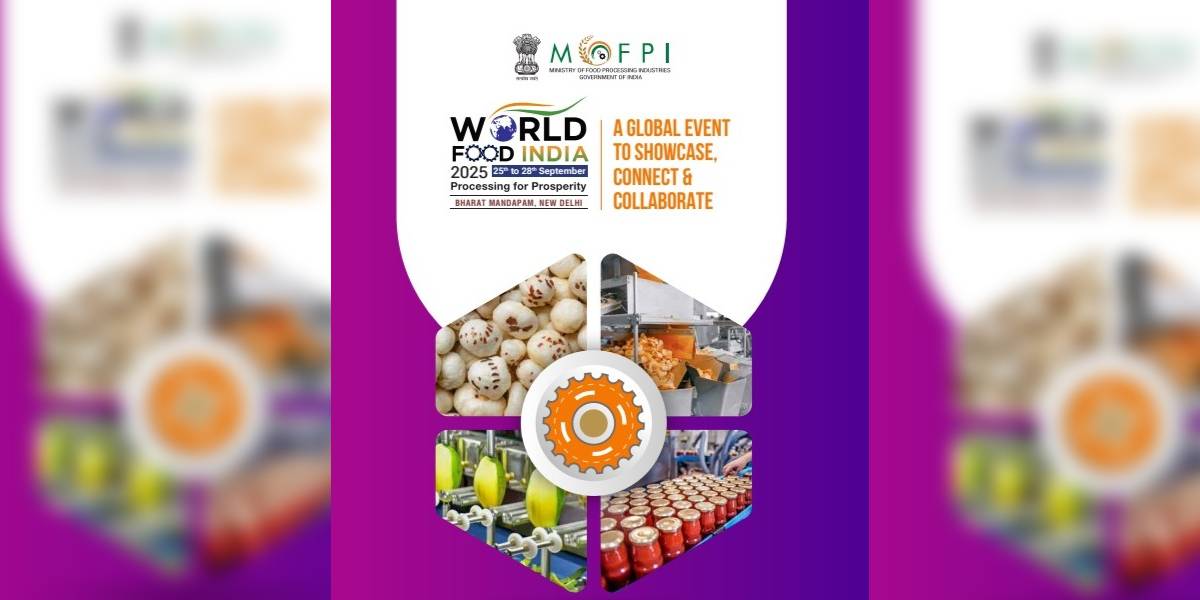 The fourth edition of the World Food India will be held from 25 to 28 September 2025 at Bharat Mandapam in New Delhi.