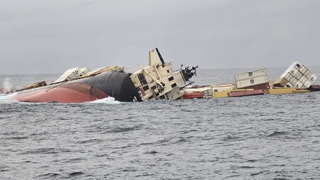 The MSC Elsa 3 sank on the morning of 25 May.