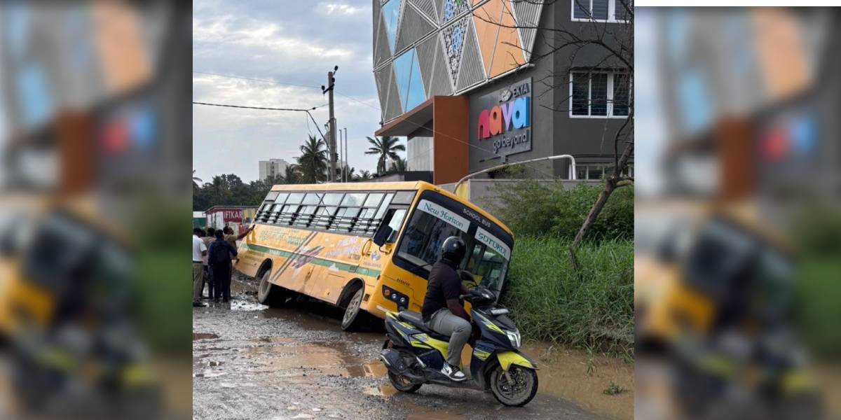 The authorities have taken up the road maintenance work after the accident. The residents were demanding the repair of roads for years.
