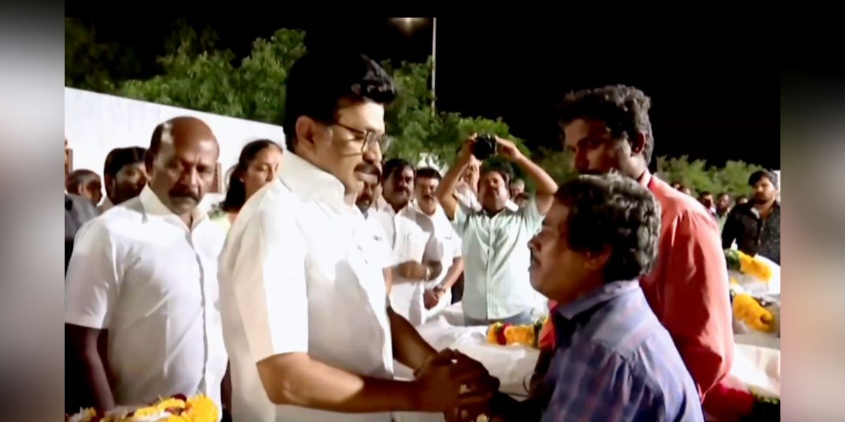 Chief Minister MK Stalin with the kin of the victims.
