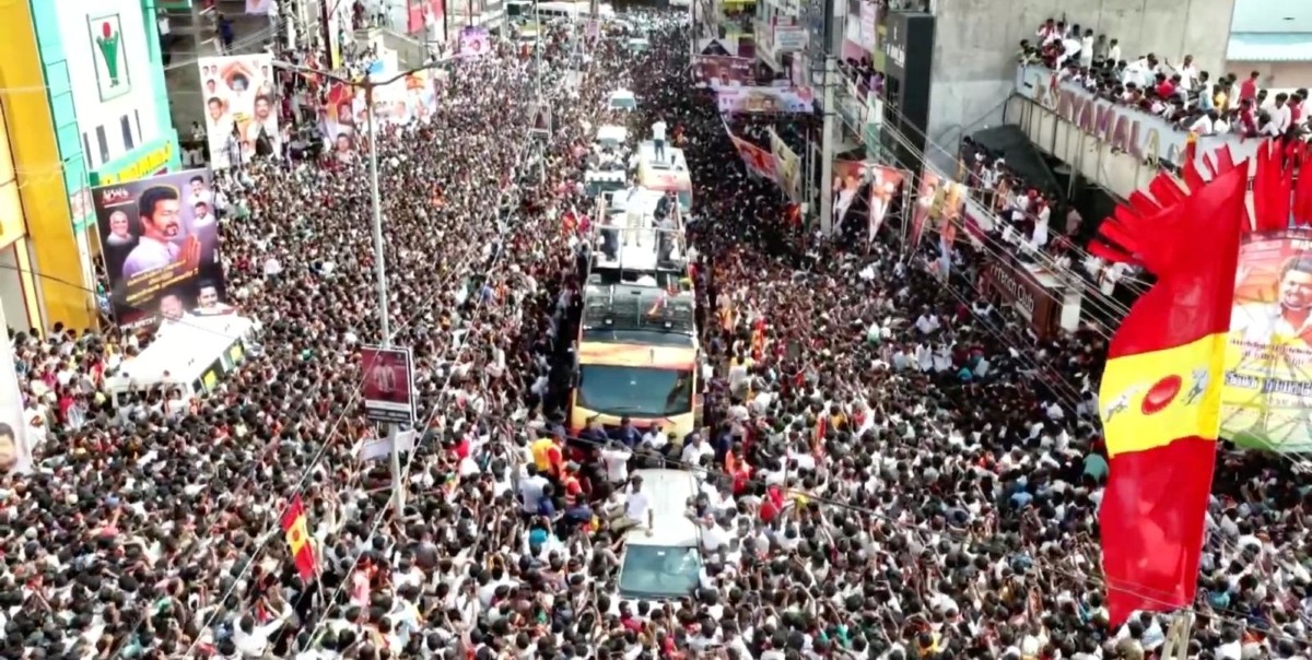 Vijay in Namakkal