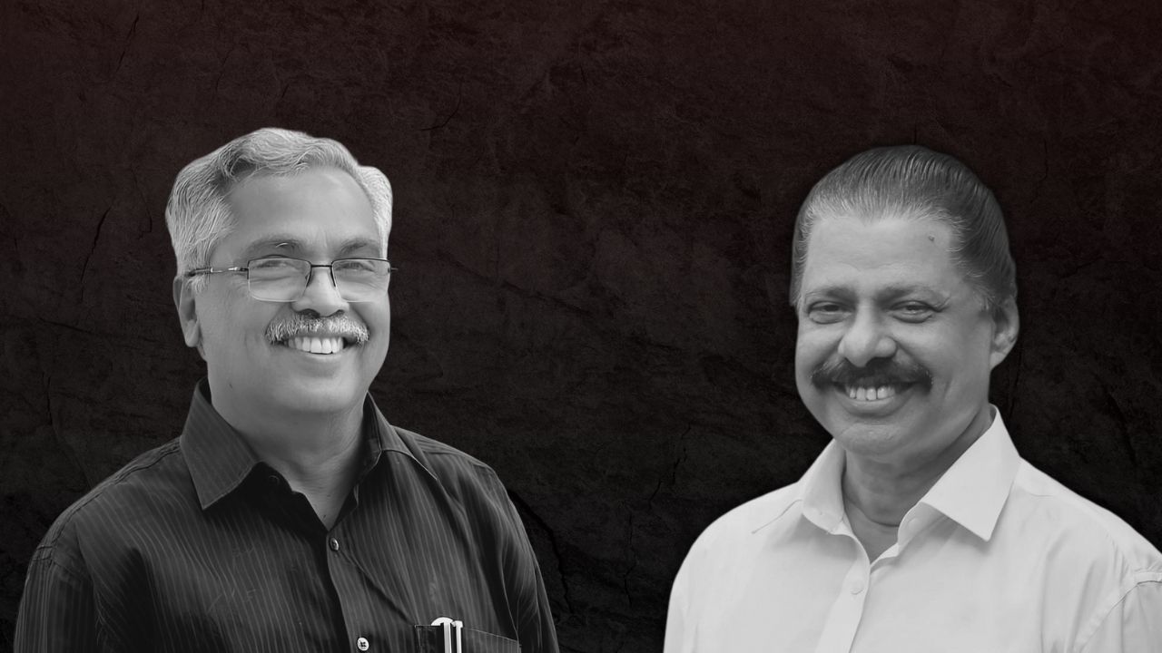 CPI State Secretary Binoy Viswam (left) and his CPI(M) counterpart MV Govindan.