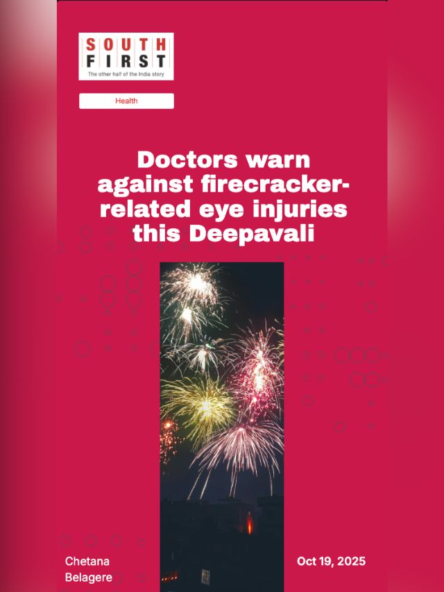 Doctors warn against firecracker-related eye injuries this Deepavali