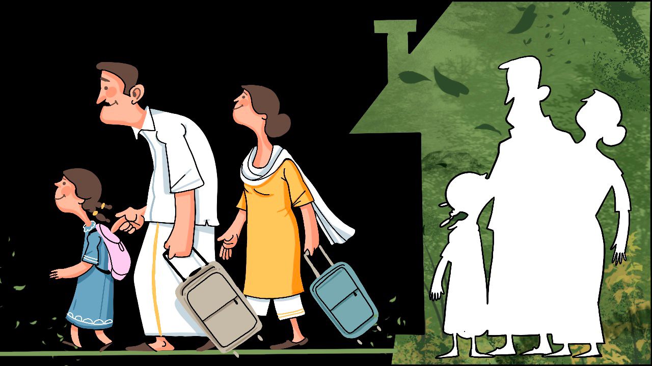 The Pathanamthitta district in Kerala is seeing an increasing number of ghost homes – unoccupied houses left behind by families who have moved away permanently.