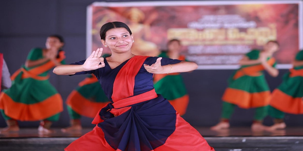 Sabri during her Kathakali practice session.
