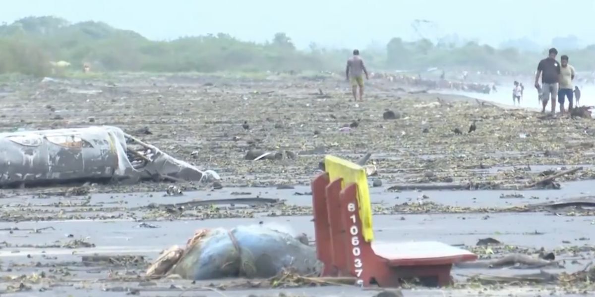 The aftermath of Cyclone Montha on Andhra coast.
