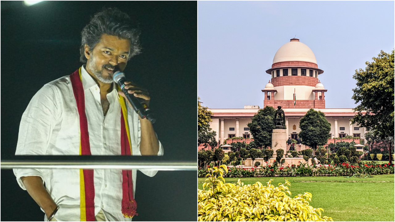 Vijay's party TVK is embroiled in the Karur stampede saga. Credit: x.com/TVKHQITWingOffl, iStock