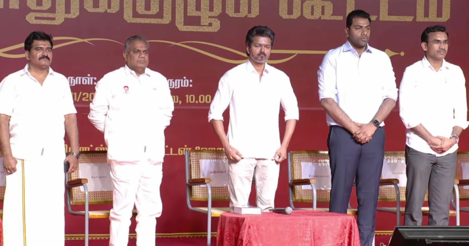 Vijay accused the DMK government of repeatedly creating hurdles for TVK’s public meetings. (Supplied)