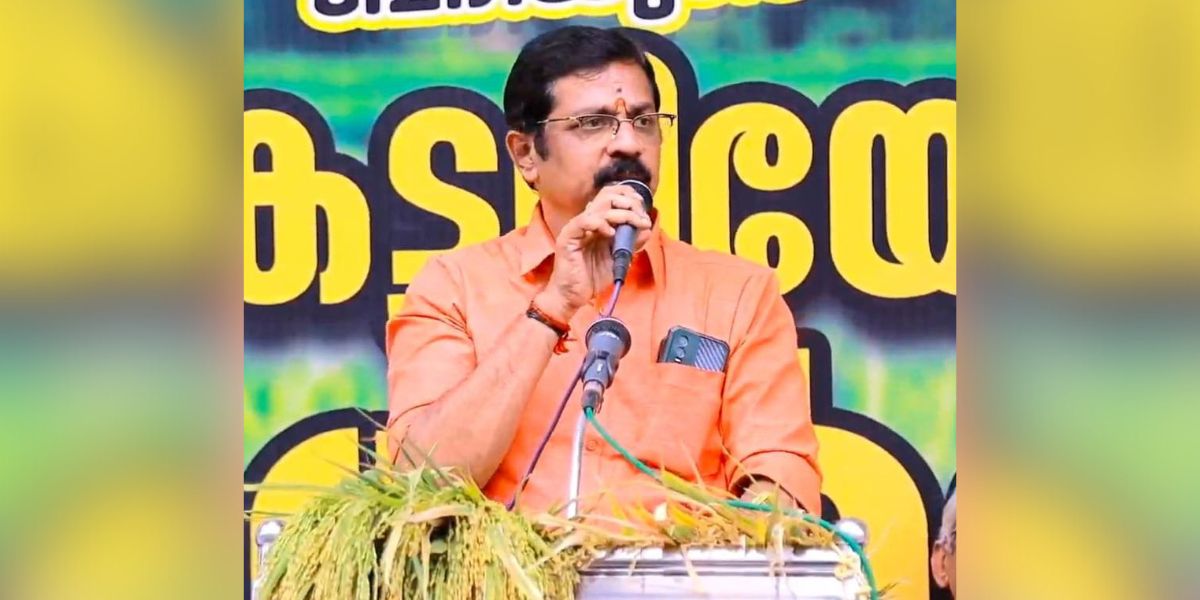 BJP leader C Krishnakumar,