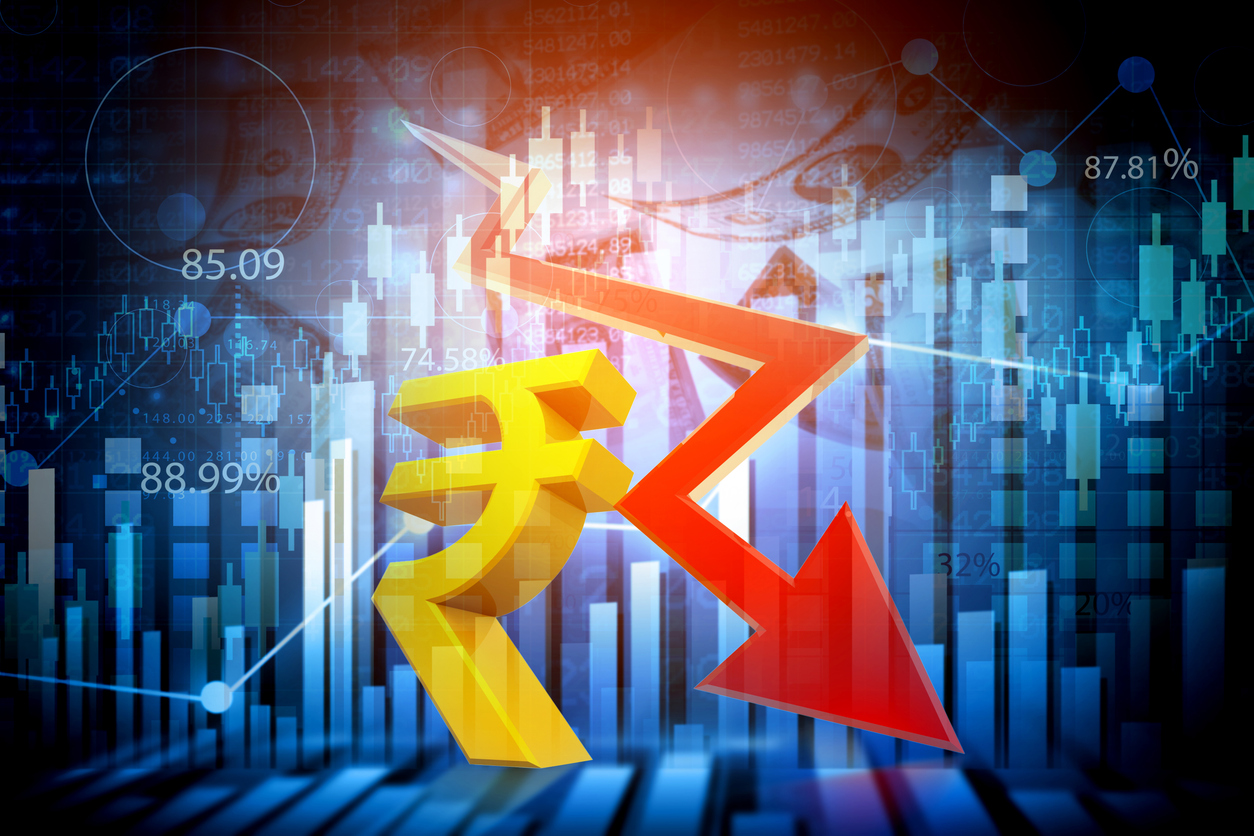 Value of the Indian rupee dropped below ₹90 to the US dollar. (iStock)