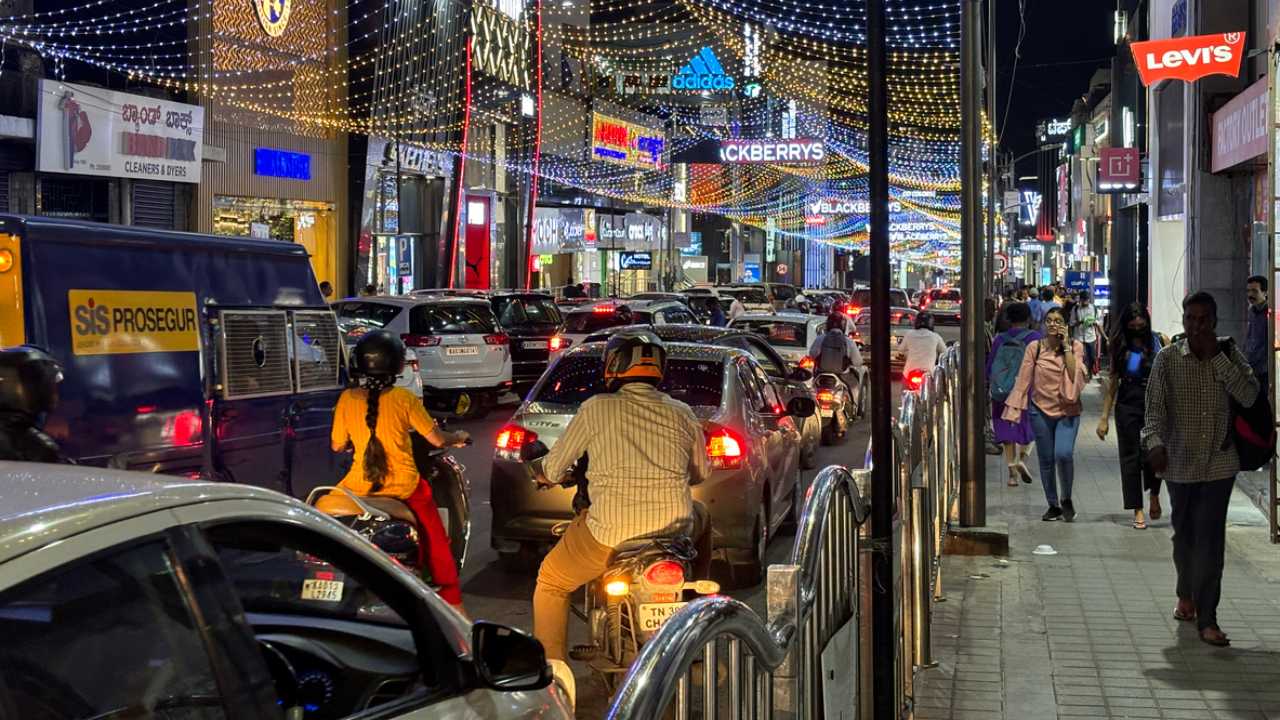 Bengaluru's Brigade Road is notorious for its New Year revelry. Credit: iStock