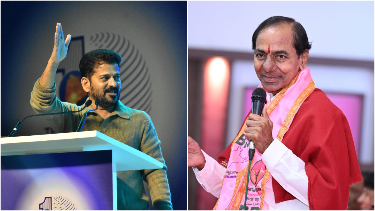 Revanth Reddy's statement has created political storm. Credit: x.com/revanth_anumula, x.com/BRSparty