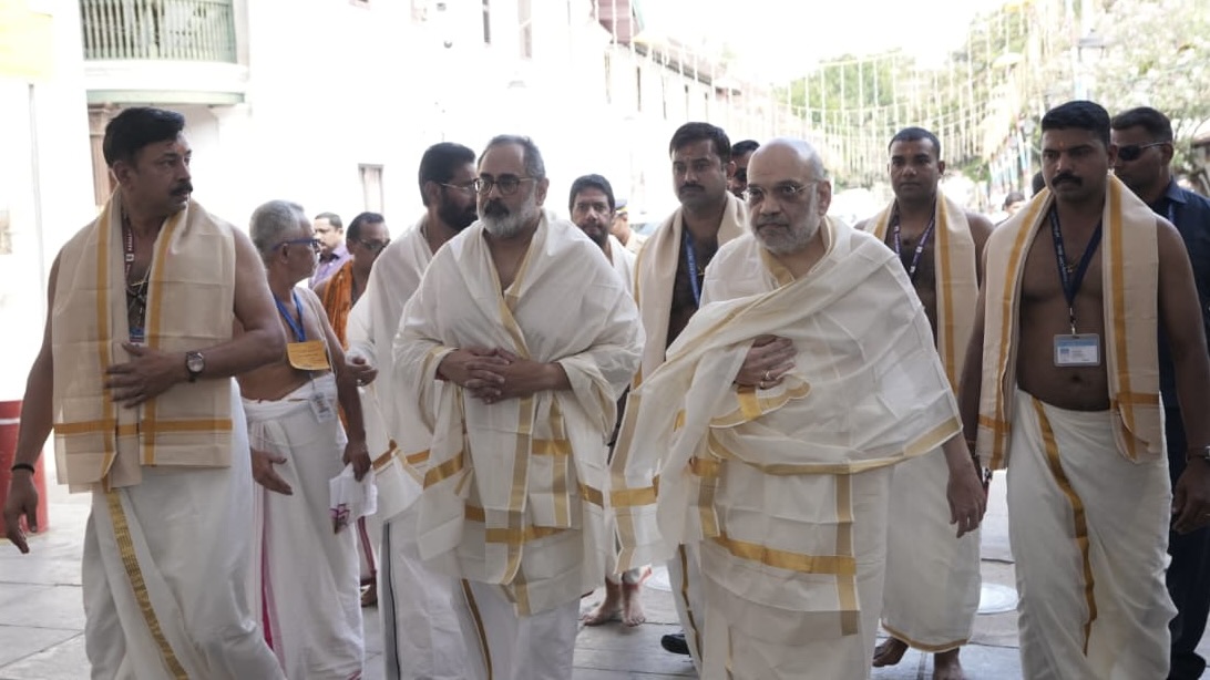 In Kerala, Amit Shah projects BJP as alternative to ‘declining’ Congress and ‘irrelevant’ communism