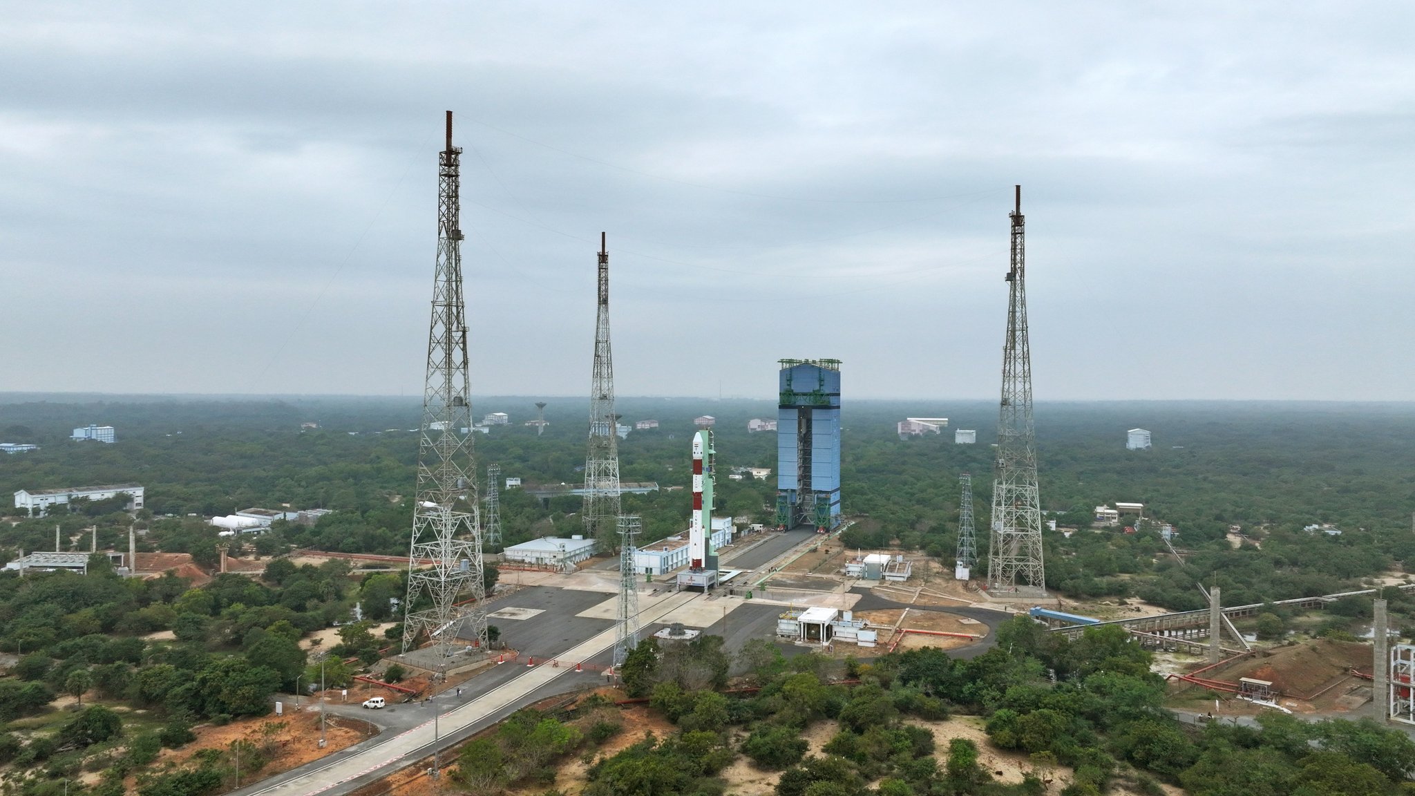 The PSLV-C62 mission encountered an anomaly during end of the PS3 stage. Credit: x.com/isro