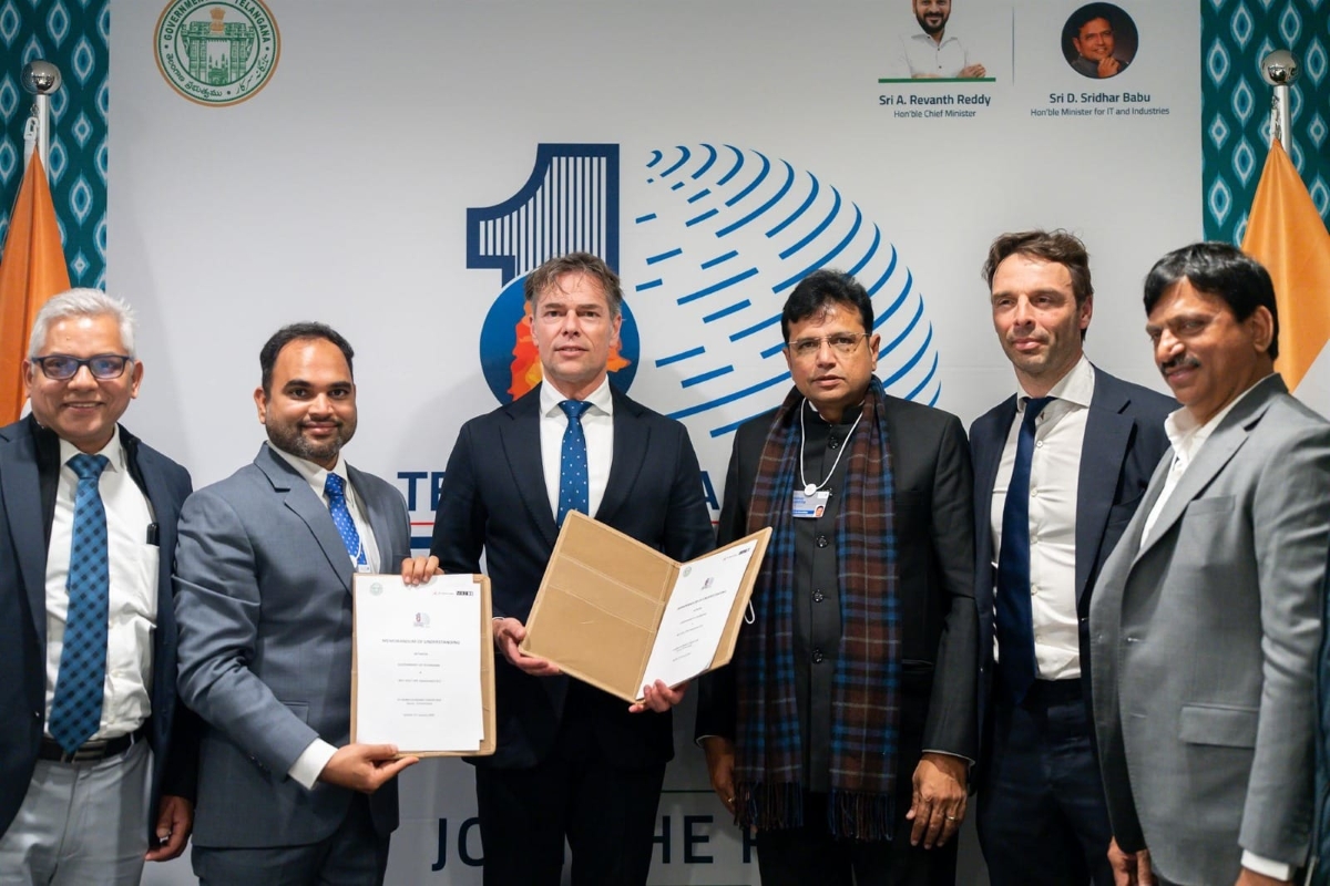 Telangana Rising delegation signed a MoU with UPC Volt