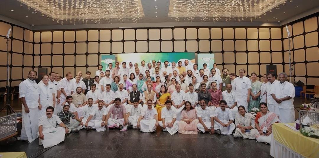Congress leaders during the Lakshya 2026 camp that concluded in Wayanad