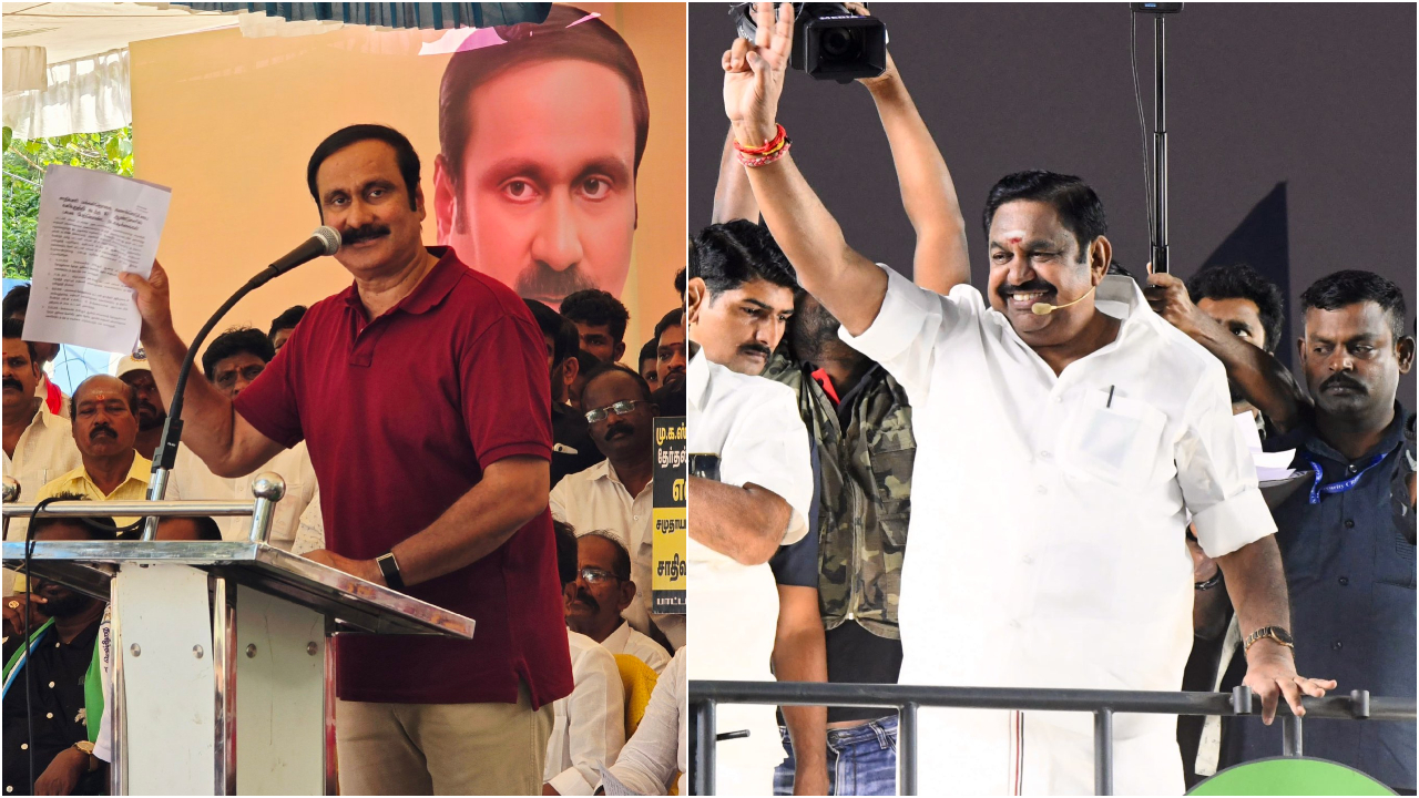 Even before Palaniswami and Anbumani's meeting, political circles had indicated that the discussions were centred on an alliance. Credit: x.com/draramadoss, x.com/EPSTamilNadu