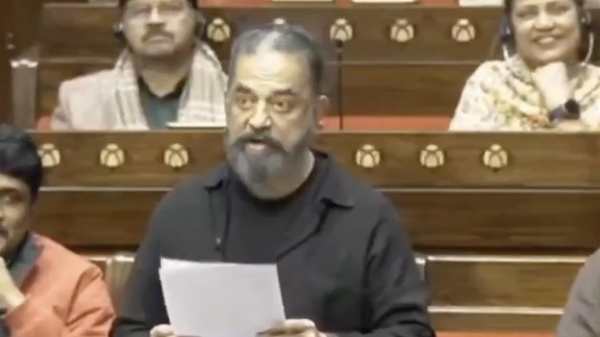 In maiden Rajya Sabha speech, Kamal Haasan warns of threat to democracy, lambasts Minister Sitharaman
