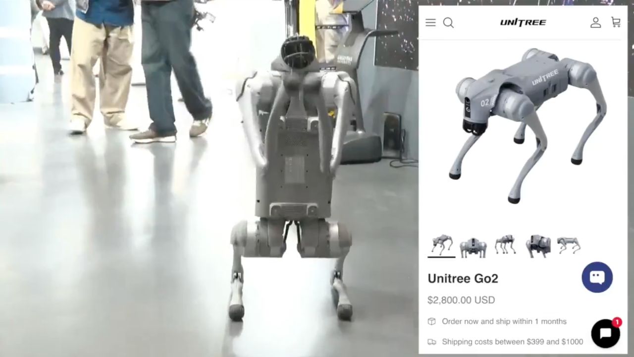 The university had claimed that the robodog was built by it.