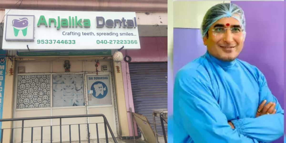 The accused, Gupta Ramesh Kumar, and his clinic.