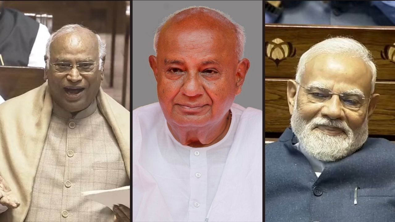 Deve Gowda says Congress was a ‘forced marriage’ after Kharge’s ‘mohabbat’ quip