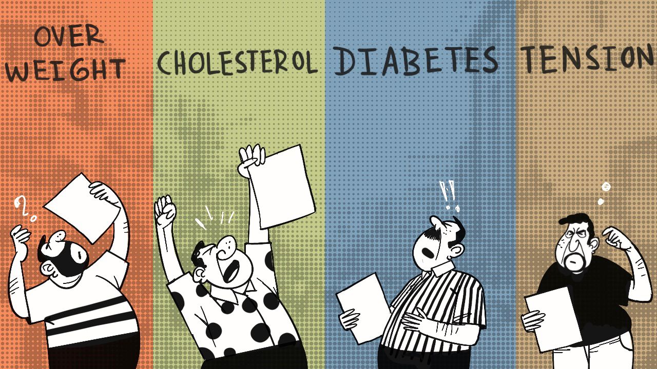 Diabetes and heart diseases.