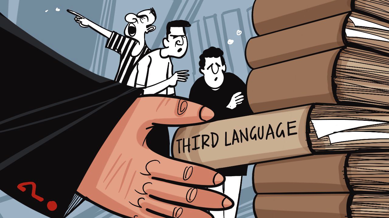 Third language in Karnataka schools.