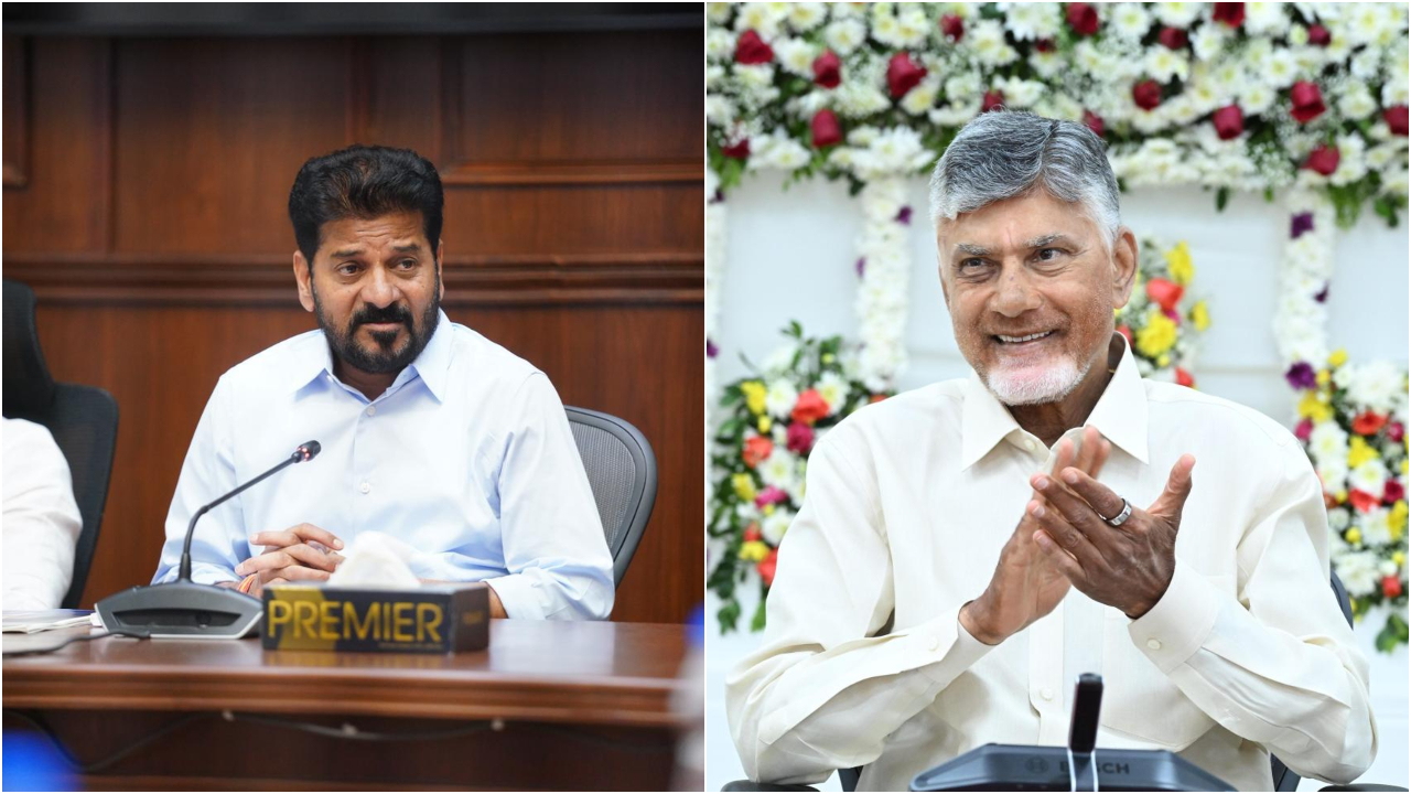 Revanth Reddy (L) and Chandrababu Naidu. Credit: x.com/revanth_anumula, x.com/ncbn